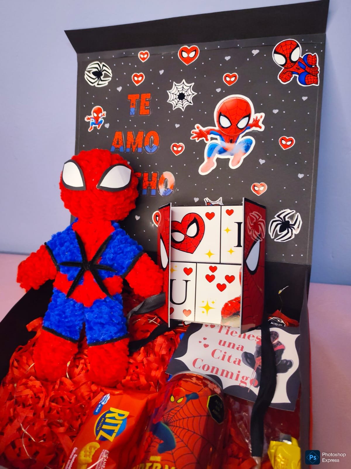 🕷️ Caja sorpresa Spider-Man: ¿Tienes una cita conmigo? ❤️